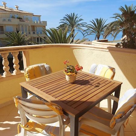 Estupendo Apartamento En Primera Linea De Playa Y Con Vistas Al Mar 德尼亚 外观 照片